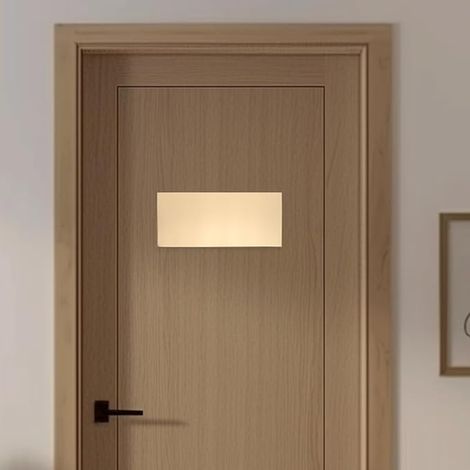 Brushed Stainless Steel Door Signs Blank Metal Panels Self Adhesive for Office, School, Hospital, Hotel and Apartment, Plaque (1/3)