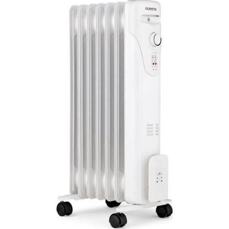 Radiateur électrique bain d'huile 1500W OCEANIC - 3 puissances - 7 éléments - Blanc - Mobile (1/5)