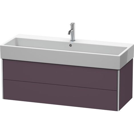 Meuble sous-vasque XSQUARE 397x1184x460mm Satin aubergine