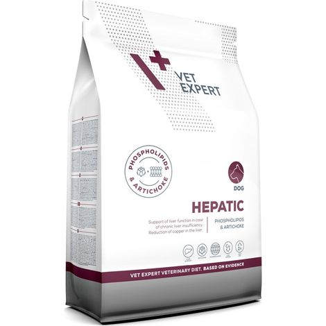 Alimento secco per cani VetExpert Veterinary Diet Hepatic, 2 x 2 kg (1/4)