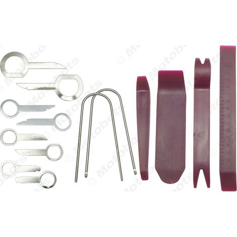 Car audio installation and removal key tool kit, rocker, DVD door panel removal tool kit (14 pieces) (1/4)