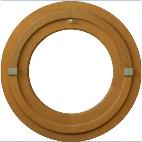 Oeil De Boef 1 Foglia - H.60 X L.60 Cm - Legno (1/5)