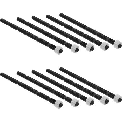 Tige du Bouton Poussoir de chasse d’eau, Noir, 10pcs (1/5)