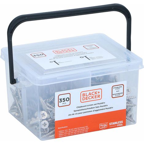 Surtido de tornillos para madera ss black+decker (1/5)