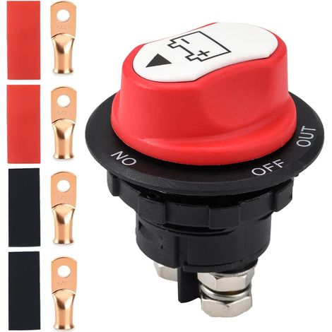 1PC Interruttore Disconnessione Batteria Auto 100A, Interruttore Isolatore Principale 12V-24V per Barche (1/4)