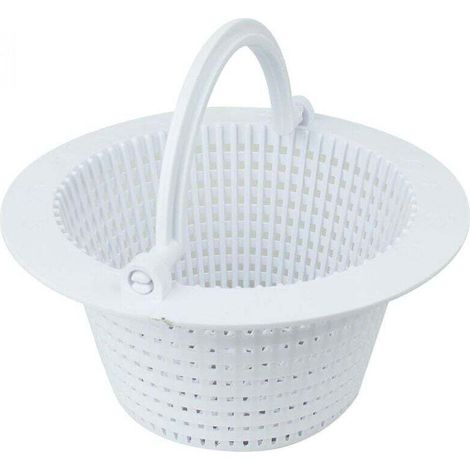 Panier rond pour skimmer de piscine hors sol Diam 16 cm Blanc (1/2)