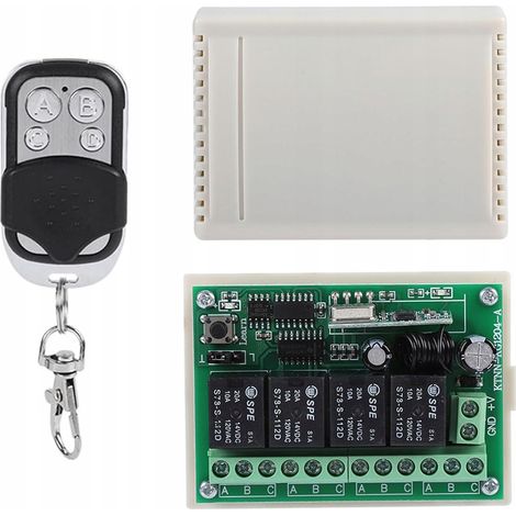 M贸dulo de rel茅 con control remoto de 433 MHz