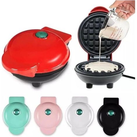 Online Store - Mini gaufrier, gaufrier aux normes européennes de 10 cm (4 pouces), facile à nettoyer, revêtement antiadhésif.