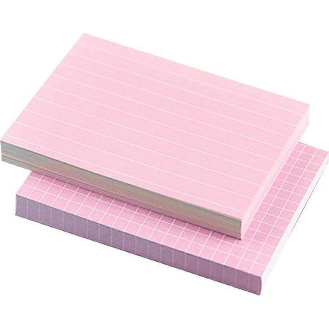 150 feuilles de fiches mémo lignées (couleur aléatoire)-12.5x7.5cm-Random Color (1/4)
