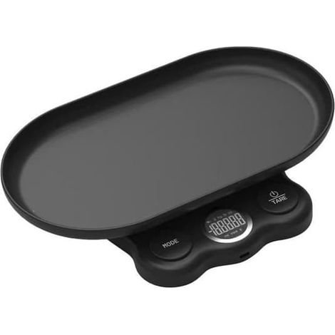 Balance électronique pour animaux, 15 kg, précision 1 g - antidérapante + écran LCD - pesée pour hamsters/aliments - 1 plateau - balance analogique (1/4)