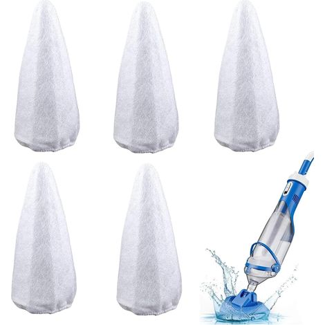Sac filet sous vide pour piscine, sacs filtrants pour piscine, filet fin 5 fois le nettoyage du collecteur de feuilles, pièces de rechange, filtres à vide, déchets de filtre et autres petites