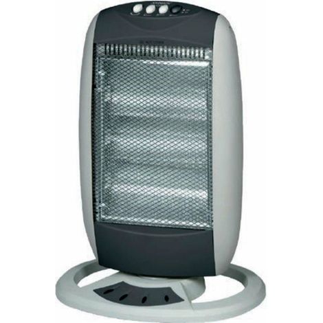 STUFA ELETTRICA 3 POTENZE 400 - 800 - 1200 W  OSCILLANTE  ALOGENA BASSO CONSUMO