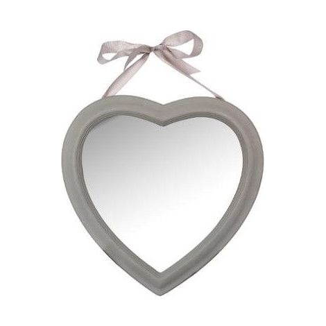 Miroir en forme de coeur - 40 x 40 cm - Taupe - Livraison gratuite (1/3)
