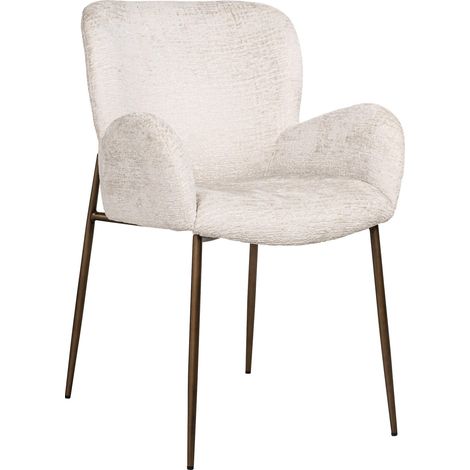 Fauteuil Crème Ambre Confort Ignifuge Richmond - Crème aux nuances ambrées douces (1/5)