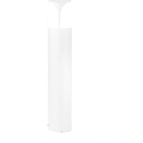 Lampioncino gea led stele ges711 e27 led ip44 h50 alluminio bianco lampada terra moderna esterno