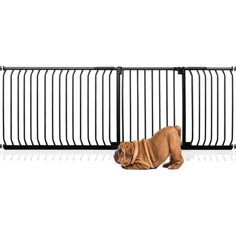 Bettacare Elite Pressure Dog Gate, 207cm - 216cm, Matt Black, Pressure Fit Pet Gate for Dog and Puppy (1/4)