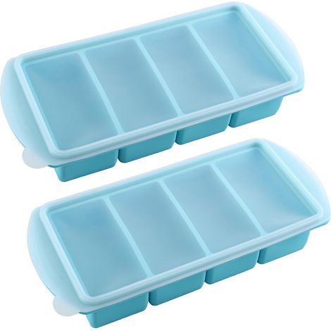 Silicone congélateur plateau couvercle silicone congélateur aliments moules bac glaçons congélateur récipient Freeze (1/5)