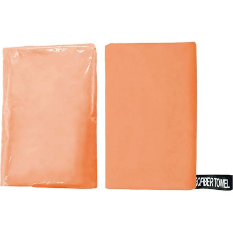 Schnelltrocknendes Mikrofaser-Sporthandtuch 40 x 80 cm – Doppelseitiges, tragbares Fitnesshandtuch für Yoga, Schwimmen und Fitnessstudio, leuchtendes Orange-x