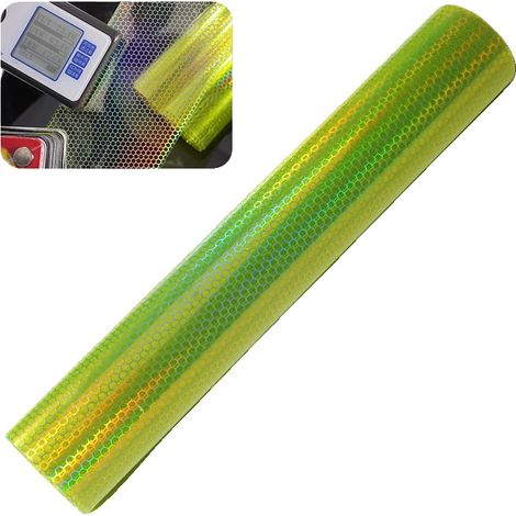 Película de vinilo, compatibilidad versátil, alta transmisión de luz, amarillo fluorescente-a, 30 cm x 100 cm-a (1/2)