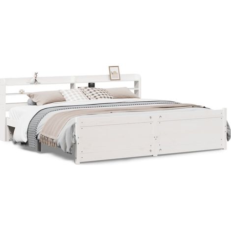 Maison Exclusive - Estructura de cama con cabecero sin colchón bl