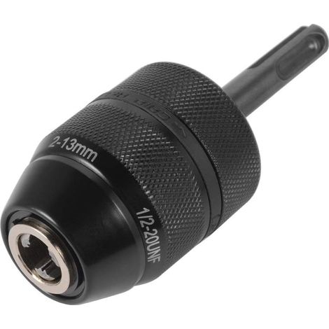 Mandrin de Perçage Sans Clé - 2-13 mm - Filetage 1/2-20 UNF - Adaptateur SDS - Outil de Conversion pour Perceuse à Percussion (1/5)