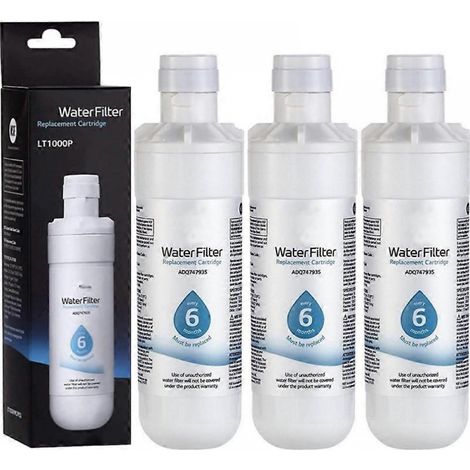 BEBUSINGOTO Lot de 3 filtres à eau pour réfrigérateur LG LT1000P ADQ747935 (1/5)
