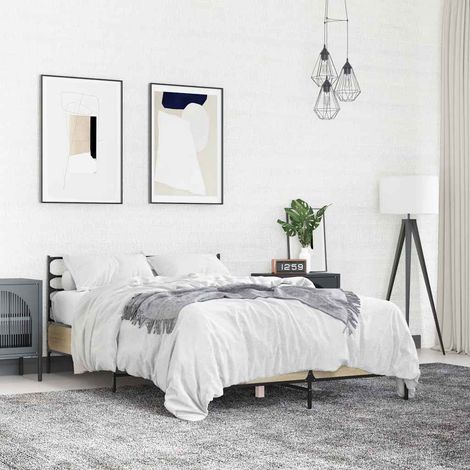 vidaXL Bed Frame without Mattress Sonoma Oak 120x200 cm (1/5)