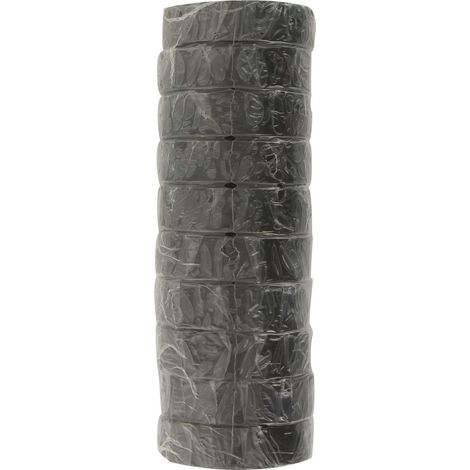Cinta adhesiva de PVC negra 15mmx10m/10