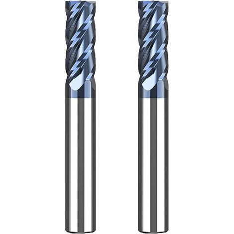 8-mm-Hartmetall-Schaftfräser, 4 Schneiden, schwarz AlTiN-beschichtet, CNC-VHM-Schaftfräser für Metall, Holz, Acryl und Kunststoff (1/5)