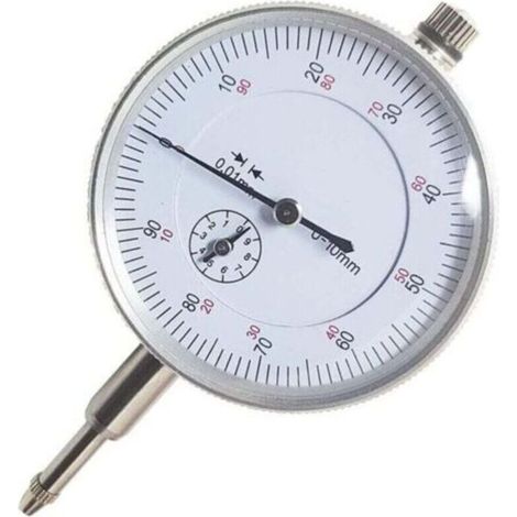 Comparateur Centesimal professionnel, résolution 0.01 mm pour base magnétique, 0-10 mm (1/4)
