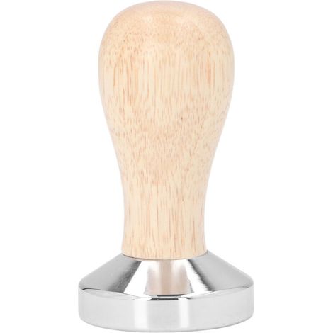 Stainless Steel Coffee Grinder with Wooden Handle, Food Grade Press Hammer for Freshly Ground Grains (49 mm) (1/5)