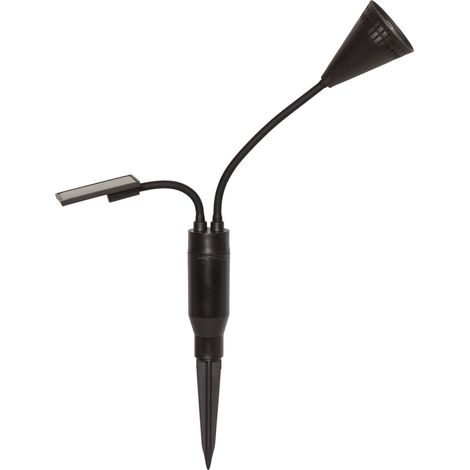 Solar Garten-Spot ,Spotlight Powerspot', kabellos, warmweiße LED, schwarz, H 34cm (1/5)