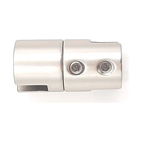 MORSETTO TAHUMA per VETRO 7 mm per barra d.4 mm (1/5)