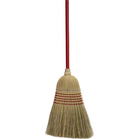 Balai paille de riz rotin HO L.1400mm avec sangle métal SOREX