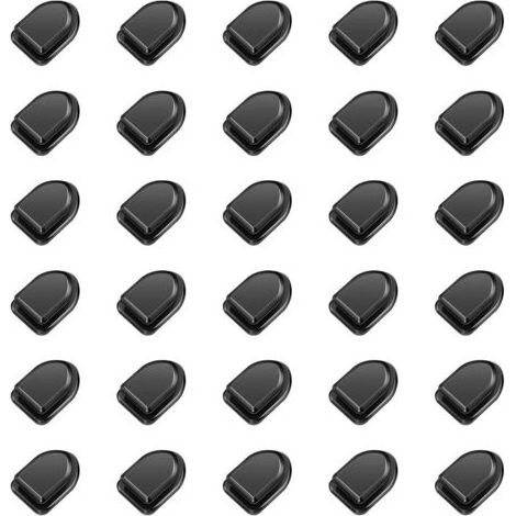 Lot De 30 Crochets Adhésifs Invisibles, Crochets Autocollants Noirs, Crochets Noirs Pour Serviettes, Crochets À Vêtements Autocollants, Crochets De Salle De Bain, Crochets Pour Clés De Voiture (1/5)