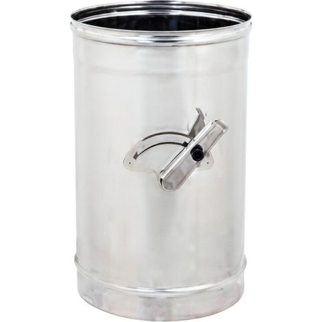 MAKA Modulo Valvola con Ghiera Canna Fumaria Acciaio Inox Ø 130 mm (1/5)