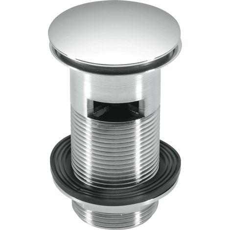 McAlpine Chrome Plated Slotted Clicker Basin Waste with Mushroom Top 1.25''    CW60-CB (1/4)