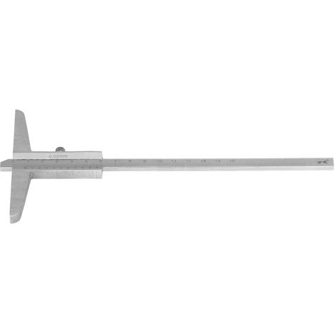 Pied à coulisse de profondeur à vernier, jauge métallique, micromètre de haute précision 0,02 mm, outil de mesure 0-150 mm