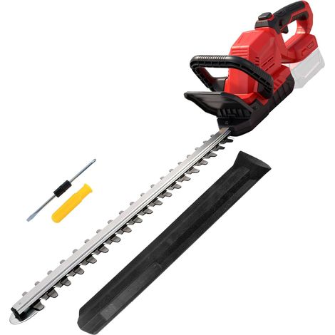 Taille-haie à batterie de 53 cm compatible avec batterie 18 V, 22 000 tr/min, tête rotative à 180°, diamètre de coupe 15 mm (1/5)