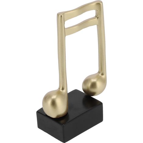Sculpture de note de musique, style nordique moderne, petit ornement, symbole musical minimaliste, sculpture. (1/5)