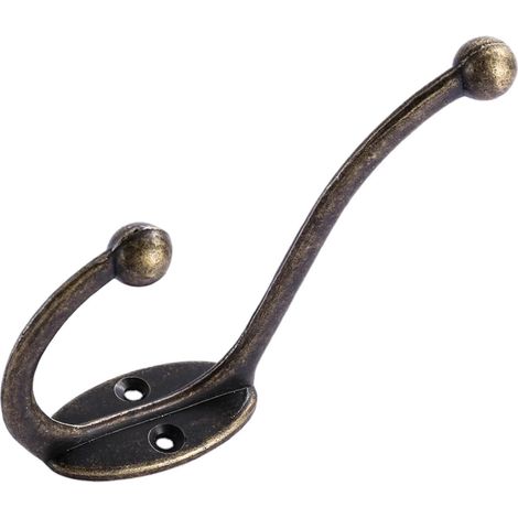 Classic Hooks (Pack of 10) — Iron Wall Hooks, Bronze Finish