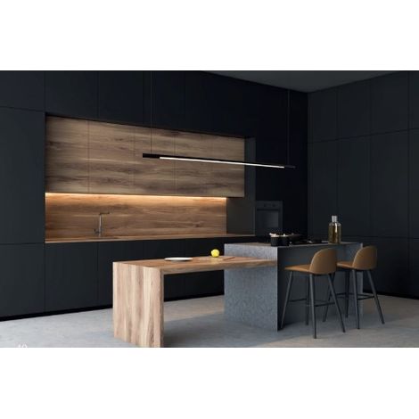 Suspension barre noire 150 cm LED 26W dimmable Maxlight