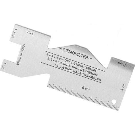 Règle de couture en métal, alliage d'aluminium, légère, flexible, portable et précise, pour le quilting et la broderie. (1/5)