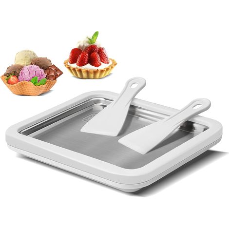 1 Machine à glace, sorbetière portable, acier inoxydable, fabrication rapide 5 minutes, usage familial (1/5)