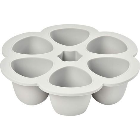 Recipientes multiusos de silicona de alta calidad, resistentes al calor extremo, aptos para horno y microondas, 6 compartimentos independientes, tapa hermética, fabricados en Italia, 6 x 150 ml, color (1/4)