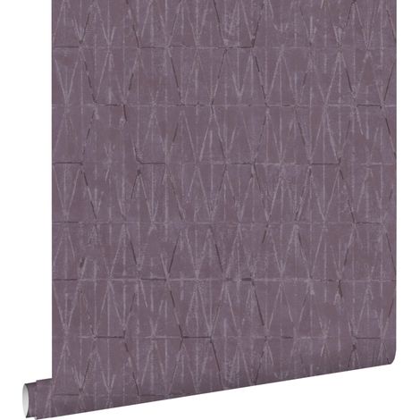 papier peint lignes graphiques mauve violet - ESTAhome (1/5)