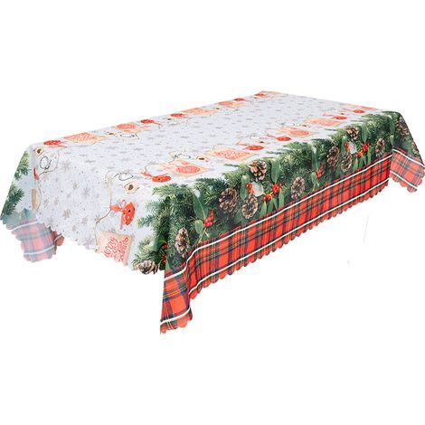 Bedruckte Tischdecke für Weihnachten, Feiertage und Winter, Stil 5, Weihnachtsdekorationen