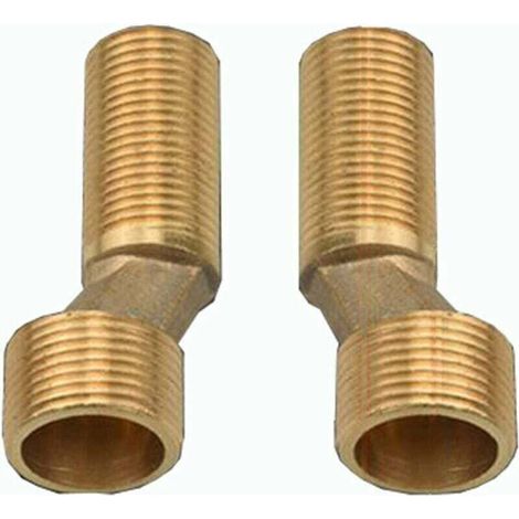 Robinet Baignoire-Douche - Laiton - Raccord G1/2 à G3/4 - Espacement Réglable 134-166 mm - Anti-Corrosion - 1 Pièce (1/3)