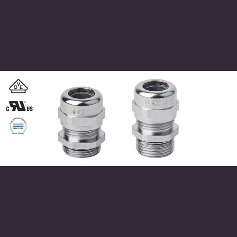 Jacob 50.612 M Pressacavo filettato con antistrappo M12 Ottone Ottone 1 pz. (1/4)