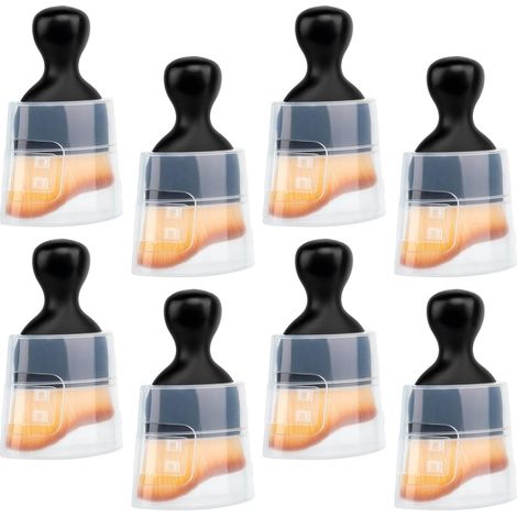 Set di 8 spazzole morbide per interni auto, copertura curva per collettore di polvere, strumento di pulizia multiuso per prese d'aria, pelle, esterni, casa, divano, computer (1/5)